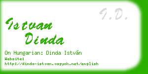 istvan dinda business card